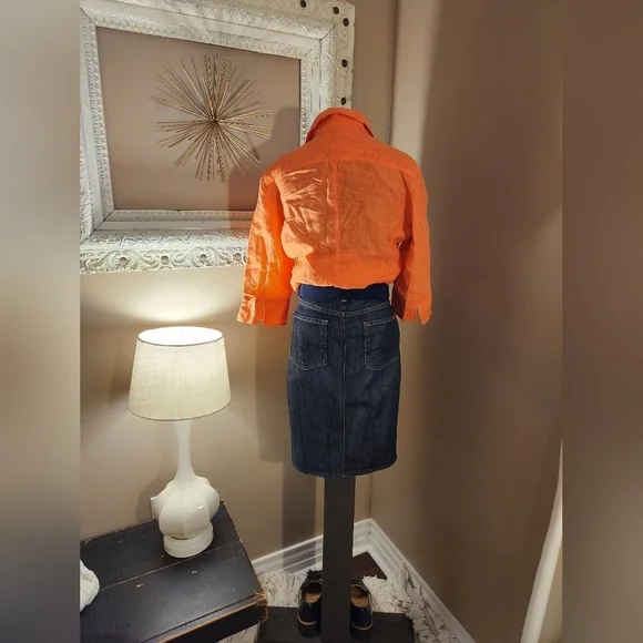 7 For All Mankind Pencil Jean Skirt Size 25 - Picture 3 of 9